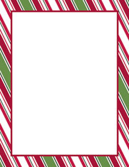 Masterpiece Studios Imprintable Blank Stock - Holiday Stripes Letterhead (972930)
