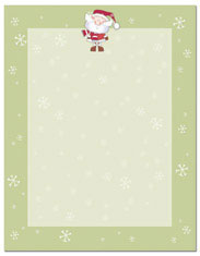 Masterpiece Studios Imprintable Blank Stock - Merry Christmas Santa Letterhead (9740044)