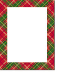 Masterpiece Studios Imprintable Blank Stock - Country Plaid Letterhead (20103017-20102237)