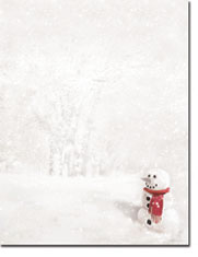 Masterpiece Studios Imprintable Blank Stock - Snowman In Red Scarf Letterhead (20103019-20102263)