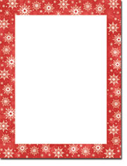 Masterpiece Studios Imprintable Blank Stock - Snowy Flakes Letterhead (20103022-20102998)
