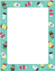 Masterpiece Studios Imprintable Blank Stock - Noelle's Mittens Letterhead (20102239)