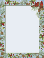 Masterpiece Studios Imprintable Blank Stock - Cardinal With Pine Letterhead (2011353)