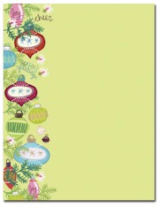 Masterpiece Studios Imprintable Blank Stock - Whimsy Ornaments Letterhead (ALHX24)