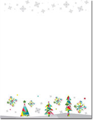 Imprintable Blank Stock - Prismatic Holiday Holiday Letterhead by Masterpiece Studios