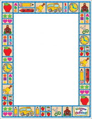 Imprintable Blank Stock - Country School Time Letterhead by Scholastic (SLH182)