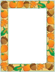 Imprintable Blank Stock - Autumn Harvest Letterhead by Scholastic (SLH185)