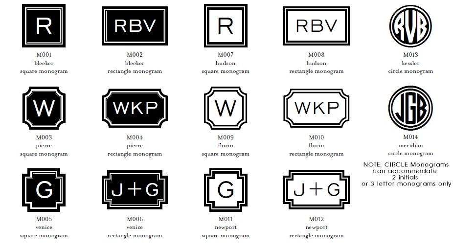 Monogram Icons