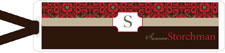 I'm Inkpressed Bookmarks - Red Pattern (Holiday Papers #BM-1213)