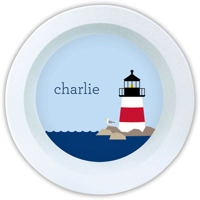 Boatman Geller - Personalized Melamine Bowls (Lighthouse)