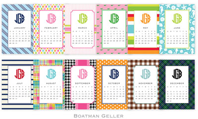 Boatman Geller Desktop Calendars - Preppy: More Than Paper