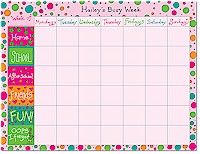 Chatsworth U Name It - Calendar Pads (Busy Week - Blue Calendar Pad) (R10-802)