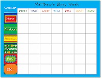 Chatsworth U Name It - Calendar Pads (Busy Week - Green Calendar Pad) (R10-803)