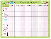 Chatsworth U Name It - Calendar Pads (Busy Week - Pink Calendar Pad) (R10-804)