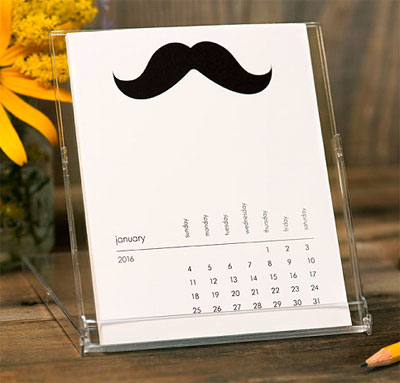 Desktop Calendars (Mustache of the Month)