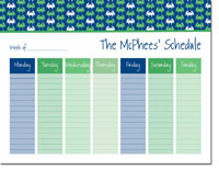 iDesign Weekly Calendar Pads - Crabs Blue (ID_WEEKLYPAD_03_BLUE)