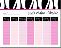 iDesign Weekly Calendar Pads - Swirls Black (ID_WEEKLYPAD_12_BLACK)