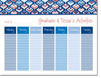iDesign Weekly Calendar Pads - Genie Coral (ID_WEEKLYPAD_13_CORAL)