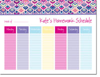 iDesign Weekly Calendar Pads - Genie Pink (ID_WEEKLYPAD_13_PINK)