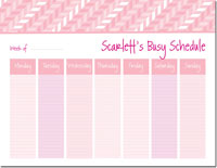 iDesign Weekly Calendar Pads - Staircase Pink (ID_WEEKLYPAD_20_PINK)