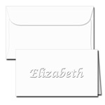 Classic Impressions Embossed Stationery - Chancery Gift Enclosure Cards (ES707A)
