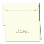 Classic Impressions Embossed Stationery - Classic Gift Enclosure Cards (ES707B)