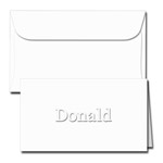Classic Impressions Embossed Stationery - Vintage Gift Enclosure Cards (ES707E)