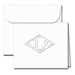 Classic Impressions Embossed Stationery - Diamond Monogram Gift Enclosure Cards (ES707G)