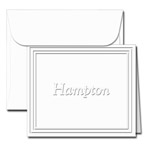Classic Impressions Embossed Stationery - Tri-Border Gift Enclosure with Name (ES707L)