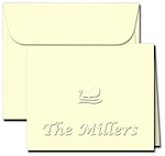 Classic Impressions Embossed Stationery - Sleigh Gift Enclosure Cards (WB7019)