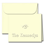 Classic Impressions Embossed Stationery - Holiday Horn Gift Enclosure Cards (WB7020)