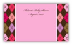 Mayberry Design - Calling Cards (Argyle Pink) (1065-2pc)