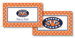 Noteworthy Collections College Calling Cards - Polka Dot (Auburn) (CEC-AUB06)