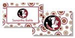 Noteworthy Collections College Calling Cards - Circle Burst (Florida State) (CEC-FSU01)
