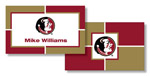 Noteworthy Collections College Calling Cards - Color Block (Florida State) (CEC-FSU02)