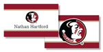 Noteworthy Collections College Calling Cards - Color Band (Florida State) (CEC-FSU07)