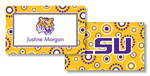 Noteworthy Collections College Calling Cards - Circle Burst (LSU) (CEC-LSU01)