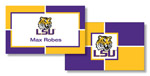 Noteworthy Collections College Calling Cards - Color Block (LSU) (CEC-LSU02)