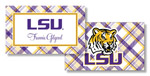Noteworthy Collections College Calling Cards - Plaid (LSU) (CEC-LSU05)