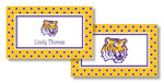 Noteworthy Collections College Calling Cards - Polka Dot (LSU) (CEC-LSU06)