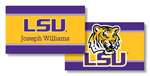 Noteworthy Collections College Calling Cards - Color Band (LSU) (CEC-LSU07)