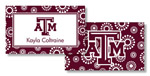 Noteworthy Collections College Calling Cards - Circle Burst (Texas A&M) (CEC-TAM01)