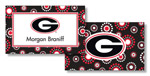 Noteworthy Collections College Calling Cards - Circle Burst (Georgia) (CEC-UGA01)