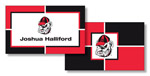 Noteworthy Collections College Calling Cards - Color Block (Georgia) (CEC-UGA02)