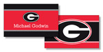 Noteworthy Collections College Calling Cards - Color Band (Georgia) (CEC-UGA07)
