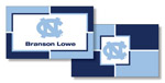 Noteworthy Collections College Calling Cards - Color Block (North Carolina) (CEC-UNC02)