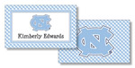 Noteworthy Collections College Calling Cards - Gingham (North Carolina) (CEC-UNC03)