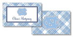 Noteworthy Collections College Calling Cards - Plaid (North Carolina) (CEC-UNC05)