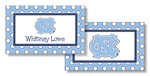 Noteworthy Collections College Calling Cards - Simple Dot (North Carolina) (CEC-UNC08)