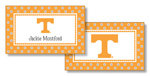 Noteworthy Collections College Calling Cards - Polka Dot (Tennessee) (CEC-UTN06)
